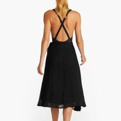 Vitamin A Lana Skirt - EcoLinen Gauze Black -ANNA-KACI SHOP M00192289055885 3123772212