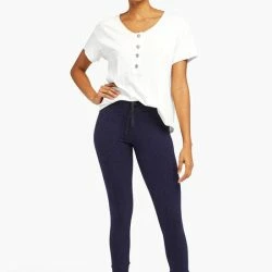 Vitamin A Thalia Legging - Midnight Organic Rib