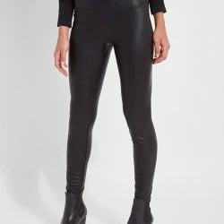 Lysse Textured Leather Legging (Plus Size)