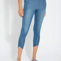 Lysse Lace-Up Hem Crop Pants