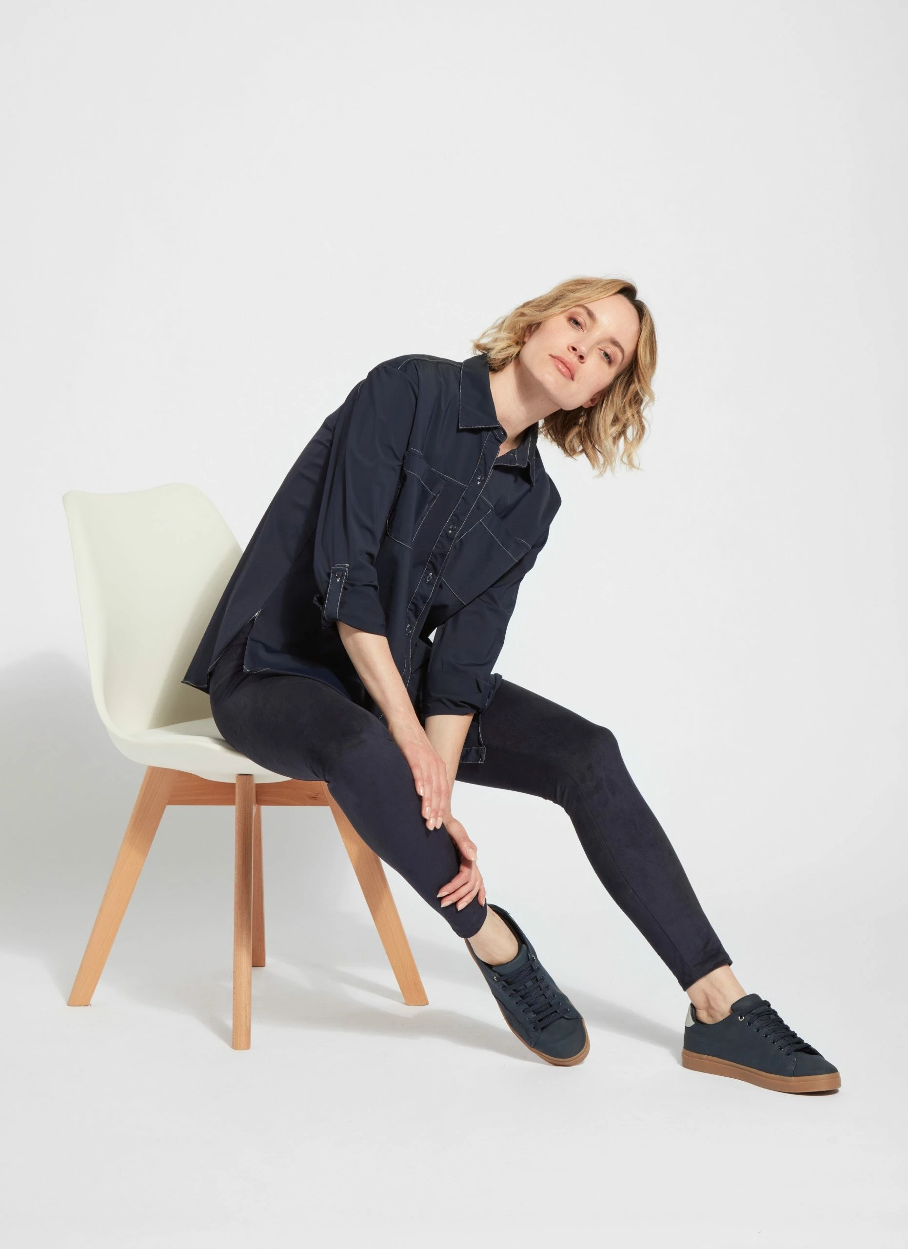 Lysse Hi Waist Light Weight Vegan Suede Legging (28.5" Inseam) 5 Lysse Hi Waist Light Weight Vegan Suede Legging (28.5" Inseam) - Image 5