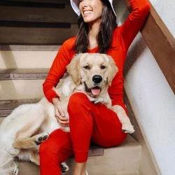 Leveret Womens Classic Solid Color Pajamas