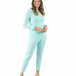 Leveret Womens Classic Solid Color Pajamas -ANNA-KACI SHOP M00192692009246 714702795