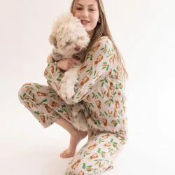 Leveret Womens Loose Fit Rabbit Pajamas