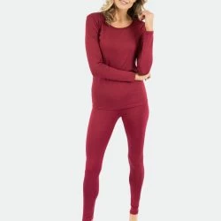 Leveret Womens Neutral Solid Color Thermal Pajamas -ANNA-KACI SHOP M00192692091821 3511890217