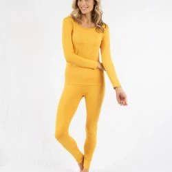 Leveret Womens Boho Solid Color Thermal Pajamas -ANNA-KACI SHOP M00192692092507 2725629970