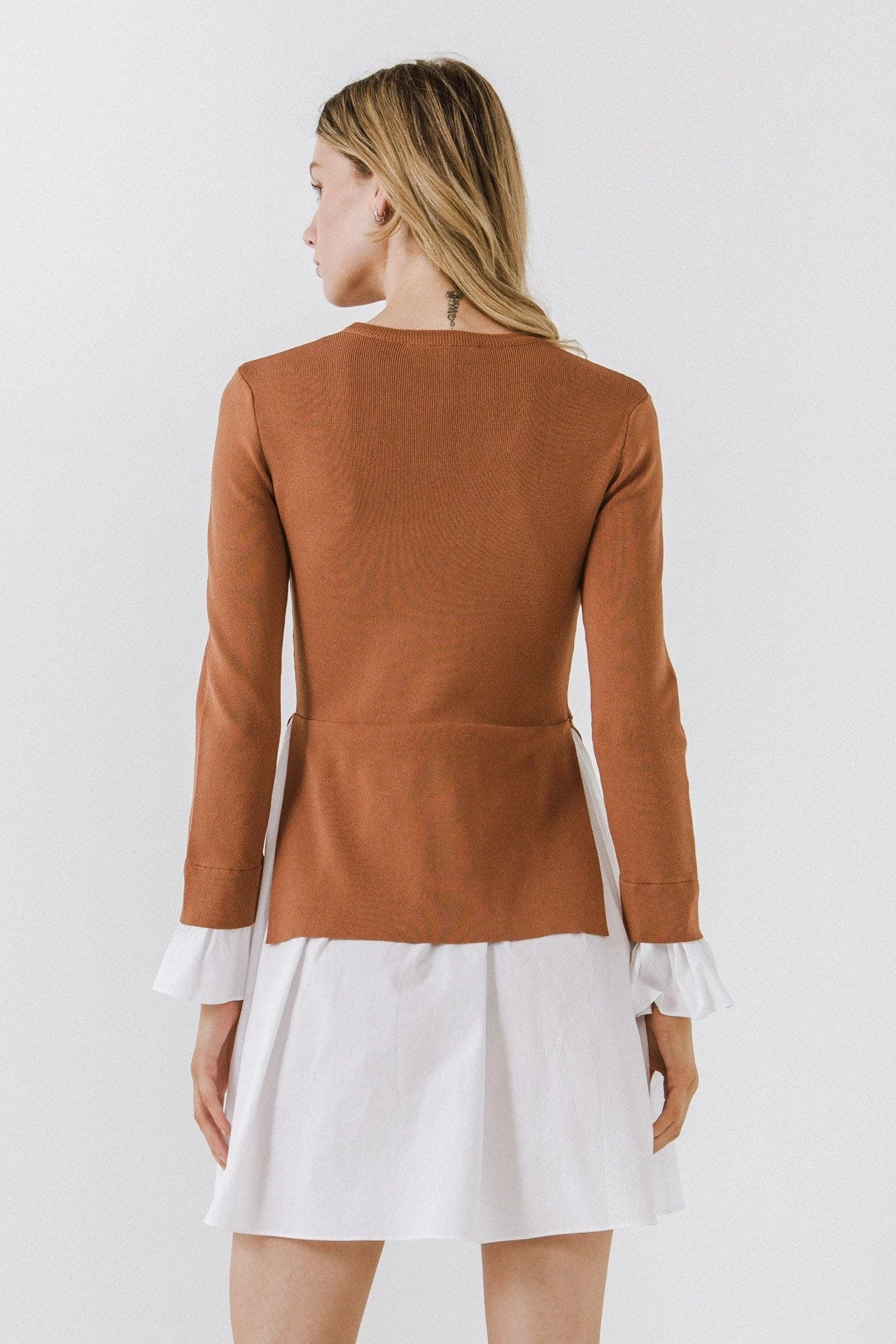 English Factory Mixed Media Mini Dress 7 English Factory Mixed Media Mini Dress - Image 7