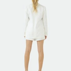 Grey Lab Elastic Waist Shorts -ANNA-KACI SHOP M00192934358828 3268476169