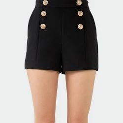 Endless Rose Gold Color Button Detail Shorts -ANNA-KACI SHOP M00192934379458 2016718964