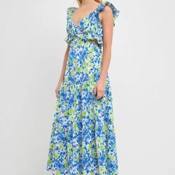 English Factory Ruffled Maxi Dress -ANNA-KACI SHOP M00192934389082 4242246078