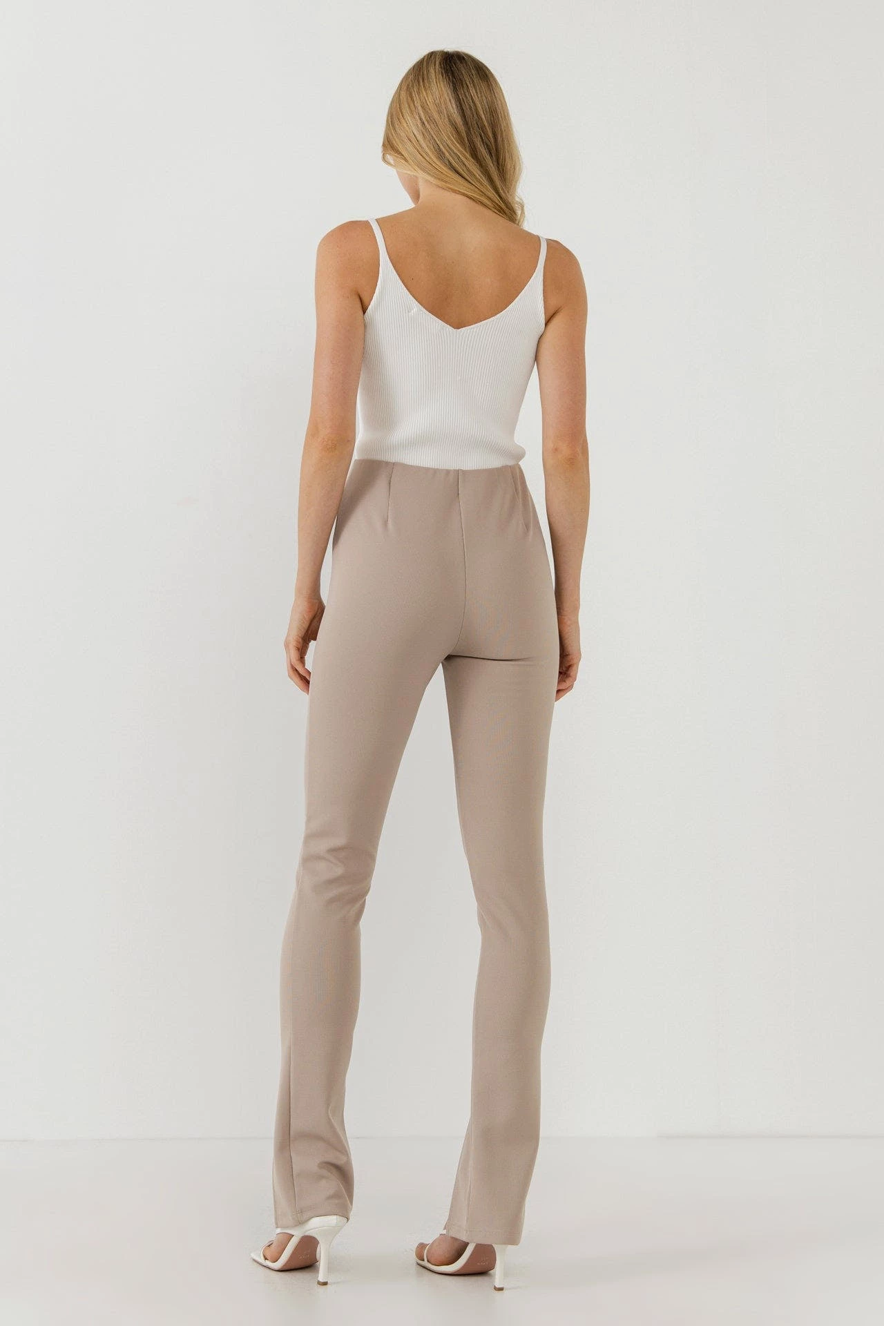 Grey Lab Front Slit Flares Pant 8 Grey Lab Front Slit Flares Pant - Image 8