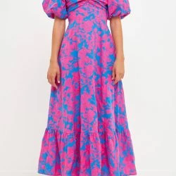 Free The Roses The Roses Floral Cut-Out Maxi Dress -ANNA-KACI SHOP M00192934472197 1760014445