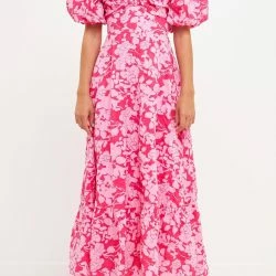 Free The Roses The Roses Floral Cut-Out Maxi Dress -ANNA-KACI SHOP M00192934472197 2883311187