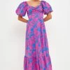 Free The Roses The Roses Floral Cut-Out Maxi Dress