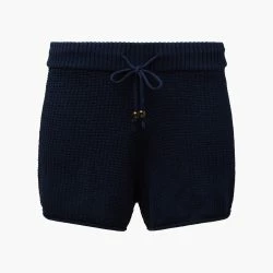 Onia Cotton Waffle Sweater Pull On Short - Deep Navy