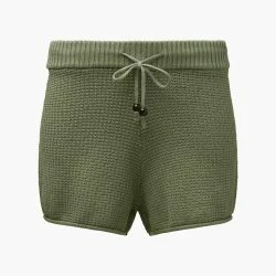 Onia Cotton Waffle Sweater Pull On Short - Sage Green