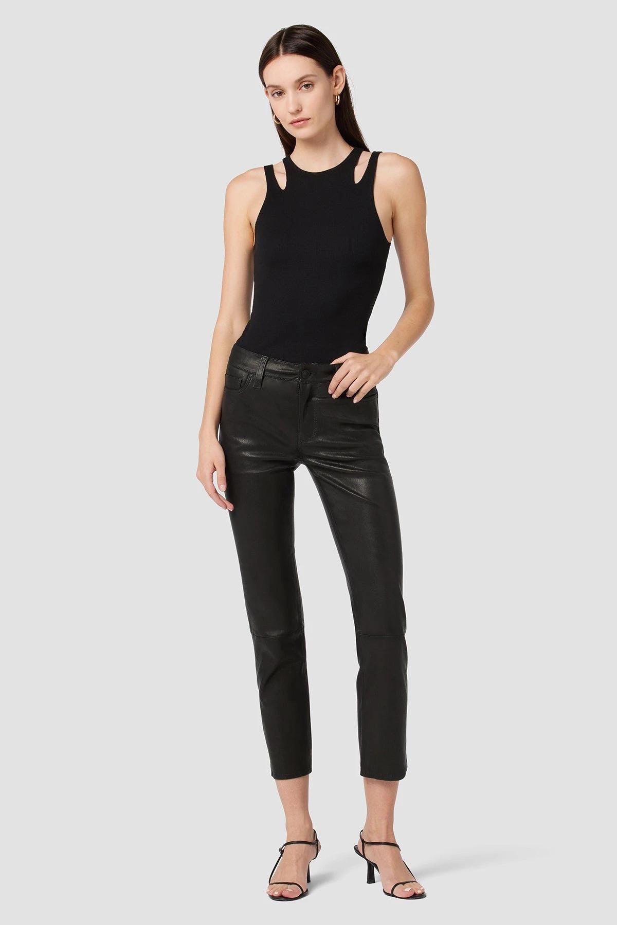 Hudson Jeans Nico Mid-Rise Straight Leather Pant 7 Hudson Jeans Nico Mid-Rise Straight Leather Pant - Image 7
