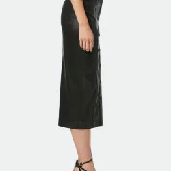 Hudson Jeans Button Front Coated Pencil Skirt -ANNA-KACI SHOP M00193372854996 2363772984