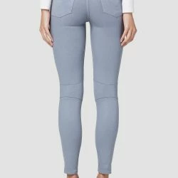 Hudson Jeans Barbara High-Rise Super Skinny Coated Moto Pant