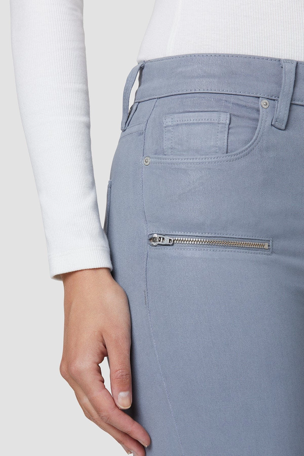 Hudson Jeans Barbara High-Rise Super Skinny Coated Moto Pant 5 Hudson Jeans Barbara High-Rise Super Skinny Coated Moto Pant - Image 5