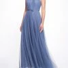 Marchesa Bridesmaids Ne Gown- Slate Blue