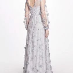 Marchesa Bridesmaids Avellino Gown - Dove Grey -ANNA-KACI SHOP M00193461255697 444283797
