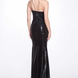 Marchesa Notte Ruched Lamé Gown -ANNA-KACI SHOP M00193461356219 533680963 scaled