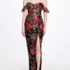 Marchesa Bridesmaids A-Line Embroidered Gown