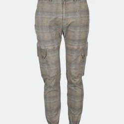 Lords Of Harlech Of Harlech GI Tartan Camel Cargo Pants