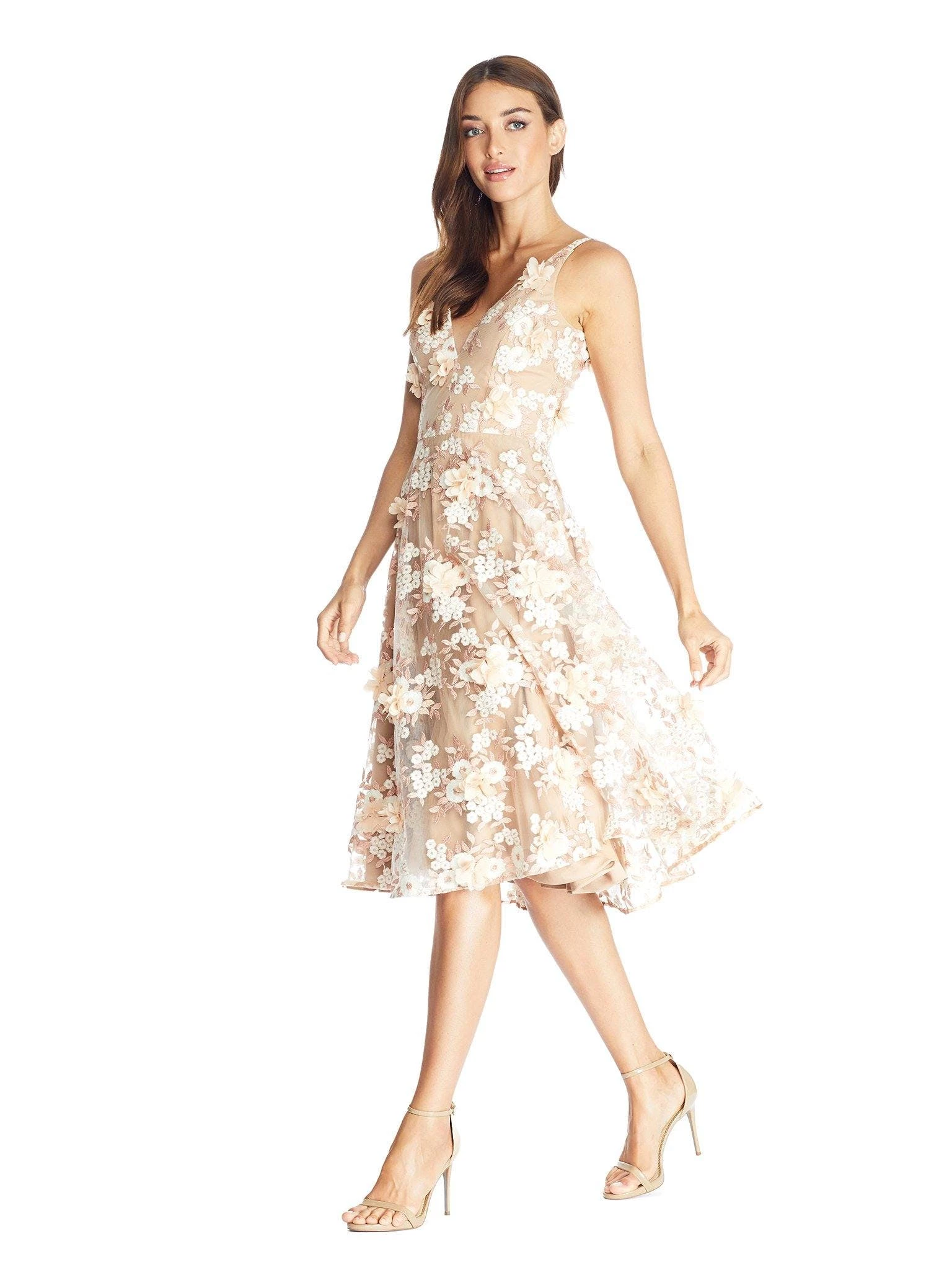 Dress The Population Elisa Dress - Dusty Pink Multi 8 Dress The Population Elisa Dress - Dusty Pink Multi - Image 8