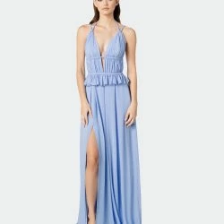 Dress The Population Athena Gown - Periwinkle