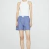 ANINE BING Liam Boxer Short - Blue And White Stripe