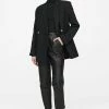 ANINE BING Ecky Leather Trouser - Black