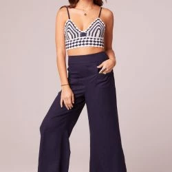 B.O.G. Collective Around Joy Navy Wide Leg Pants - Navy -ANNA-KACI SHOP M00194443088951 2478967219