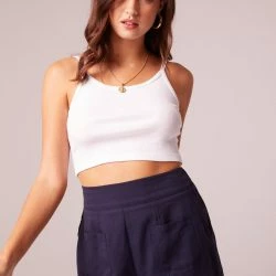 B.O.G. Collective Percy Navy High Waisted Shorts - Navy 9 B.O.G. Collective Percy Navy High Waisted Shorts - Navy -ANNA-KACI SHOP M00194443098592 3395719000