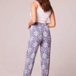 B.O.G. Collective Yazmin Blue Paisley Pattern Pants -ANNA-KACI SHOP M00194443106686 4070119703