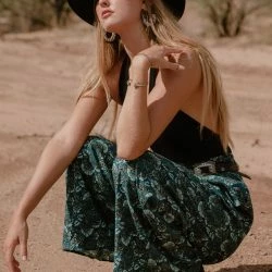 B.O.G. Collective Elise Teal Floral Wide Leg Pants -ANNA-KACI SHOP M00194443109984 3155719015