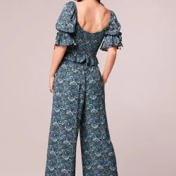B.O.G. Collective Elise Teal Floral Wide Leg Pants -ANNA-KACI SHOP M00194443109984 47015361