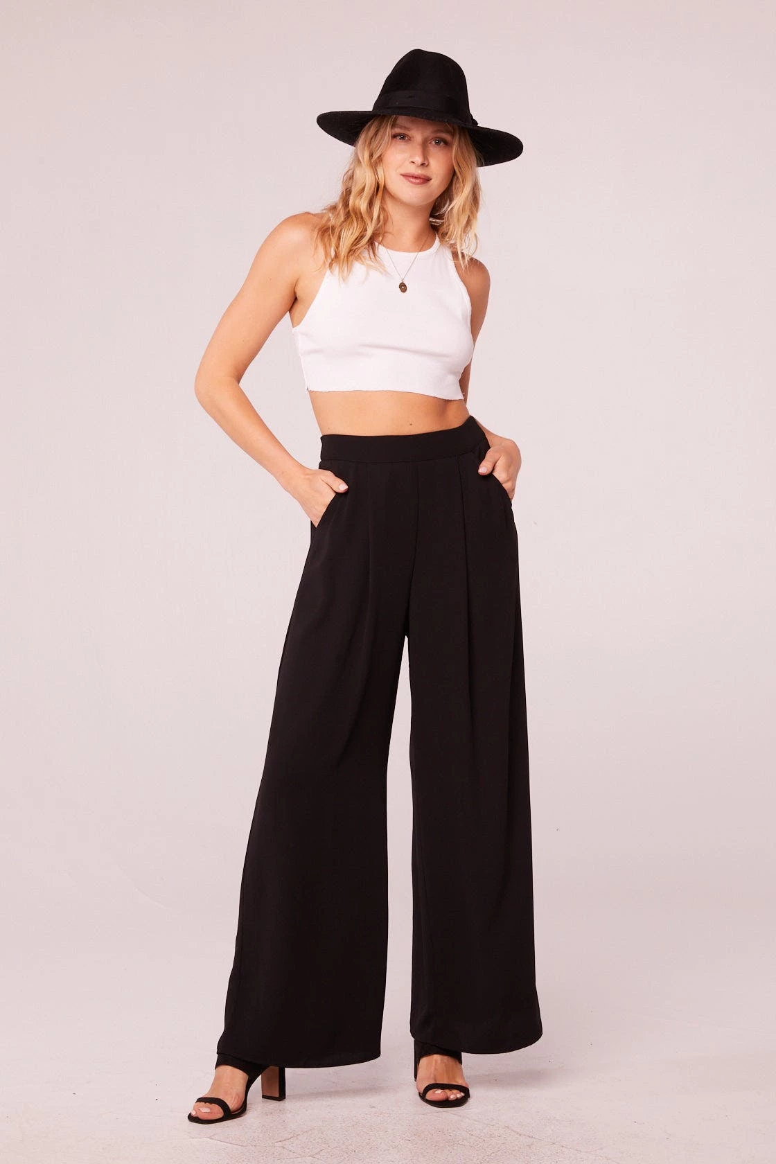 B.O.G. Collective Ria Black Wide Leg Pants 1 B.O.G. Collective Ria Black Wide Leg Pants