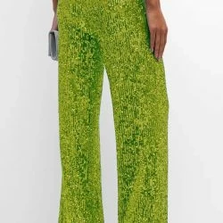 ONE33 SOCIAL The Starling - Lime Sequin Pant -ANNA-KACI SHOP M00195230513410 1150537970