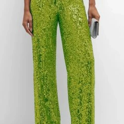 ONE33 SOCIAL The Starling - Lime Sequin Pant -ANNA-KACI SHOP M00195230513410 557226440