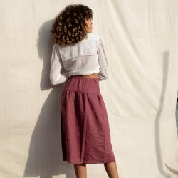 Onīrik īrik Beth Skirt / Black Linen -ANNA-KACI SHOP M00196044051822 689276711 scaled
