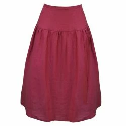 Onīrik īrik Beth Skirt / Scarlet Red Linen -ANNA-KACI SHOP M00196044051952 4021282667