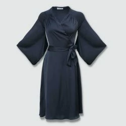 Onīrik īrik Rhia Kimono Dress / Black Silk -ANNA-KACI SHOP M00196044053512 1366459530
