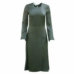 Onīrik īrik Nina Dress In Deep Green Silk -ANNA-KACI SHOP M00196044054557 2388520865