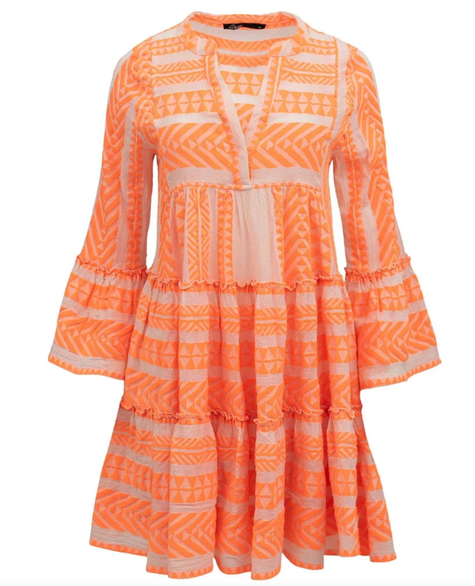 BEACH HAUS Lla Dress - Neon Orange 3 BEACH HAUS Lla Dress - Neon Orange - Image 3