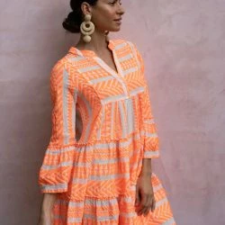 BEACH HAUS Lla Dress - Neon Orange