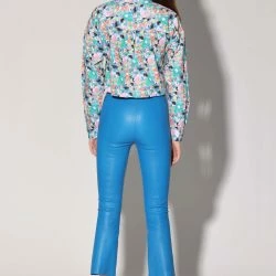 Walter Baker Lori Pant, Bright Blue - Stretch Leather -ANNA-KACI SHOP M00196223007350 2976599199 scaled