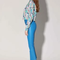 Walter Baker Lori Pant, Bright Blue - Stretch Leather -ANNA-KACI SHOP M00196223007350 3905579212 scaled