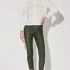 Walter Baker Roxanna Pant, Basil - Stretch Leather